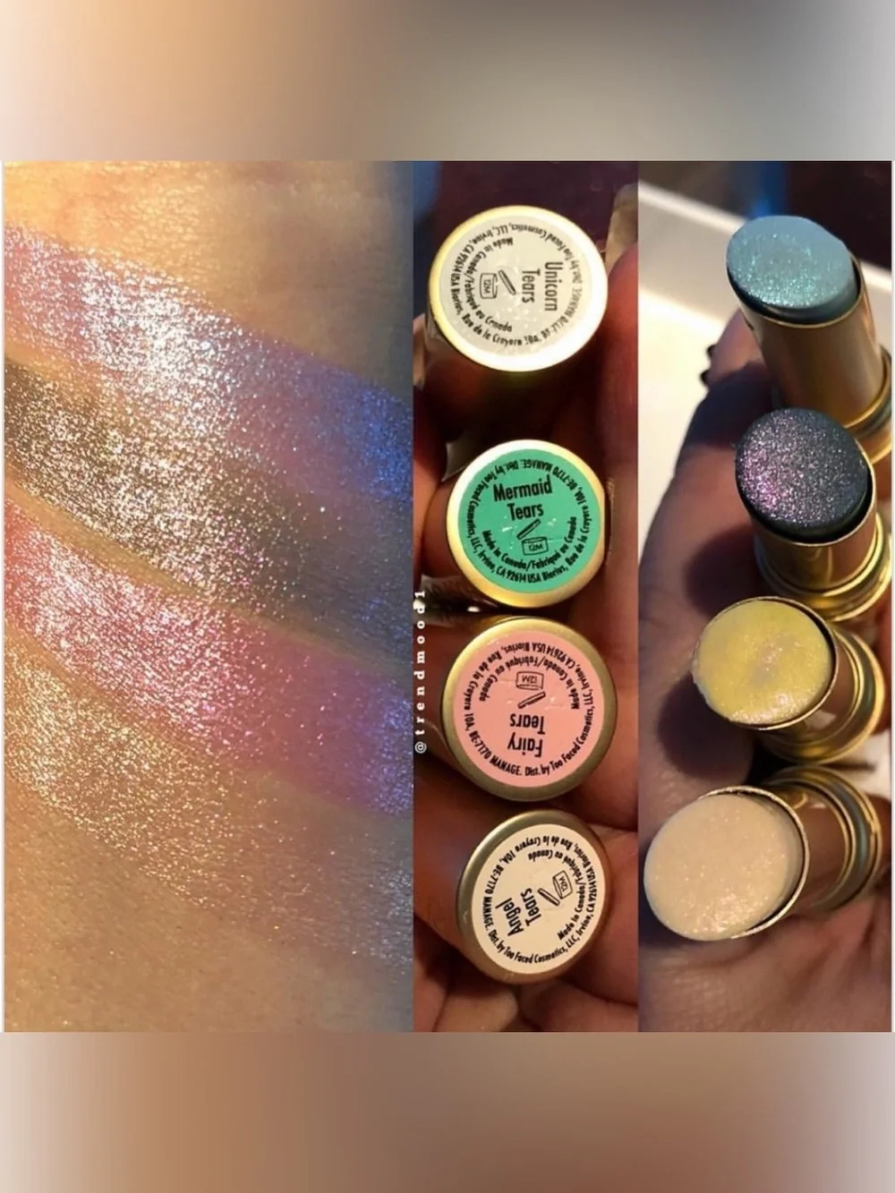 NIB Too Faced Angel Tears La Crème Mystical Effects Lipstick